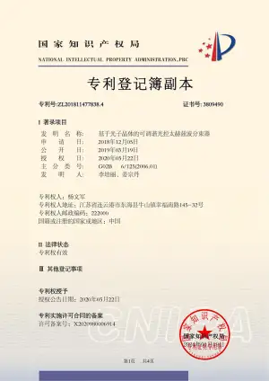 Terahertz invention patent