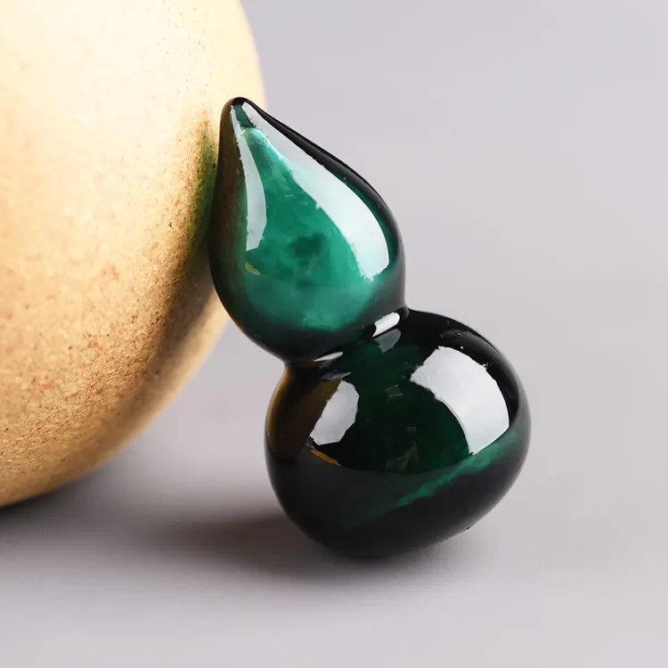 Terahertz Dark Green Gourd Pendant