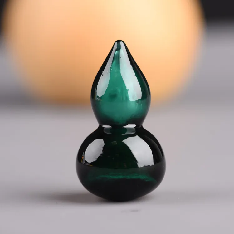 Terahertz Dark Green Gourd Pendant